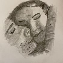 Mein Abschlussprojekt für den Kurs: Künstlerisches Porträtzeichnen: Authentische Gesichtsausdrücke . Un projet de Illustration traditionnelle, Beaux Arts, Esquisse , Dessin au cra, on, Dessin, Dessin de portrait, Dessin réaliste, Dessin artistique , et Dessin anatomique de Stefan Thar - 09.04.2023