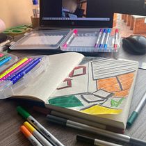 Mi proyecto del curso: Perspectiva artística: espacios desde tu punto de vista. Un projet de Illustration traditionnelle, Architecture, Dessin et Illustration architecturale de sarah.hernandez - 10.04.2023