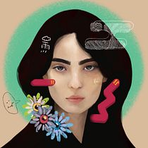 Mi proyecto del curso: Retrato creativo ilustrado con Procreate. Ilustração tradicional, Desenho, Ilustração digital, Desenho de retrato, Desenho digital, e Pintura digital projeto de Gabriella Aiko Semeghini - 09.04.2023