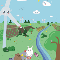  Abschlussprojekt: Illustration im Kawaii-Stil (Becky). Character Design, and Digital Illustration project by katabi - 04.10.2023