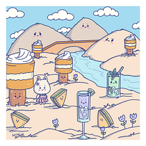 My project for course: Designing Kawaii Worlds: Spread Joy Through Illustration. Character Design, Digital Illustration, and Manga project by Claudia Freddi - 04.08.2023