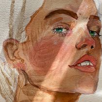 Mi proyecto del curso. Un projet de Illustration traditionnelle, Beaux Arts, Peinture, Dessin, Aquarelle, Dessin de portrait , et Dessin artistique de coffeeandacid - 10.04.2023