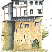 Mi proyecto del curso: Dibujo arquitectónico expresivo con marcadores de colores. Sketching, Drawing, Architectural Illustration, Sketchbook & Ink Illustration project by jorge_g_blanco - 04.10.2023
