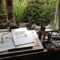 My project for course: A Little Blue. Un progetto di Illustrazione tradizionale, Character design, Design editoriale, Scrittura, Disegno, Stor, board, Illustrazione infantile, Narrativa, Scrittura creativa e Letteratura per bambini e ragazzi	 di Jeanette Goode - 10.04.2023
