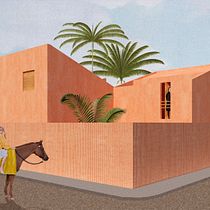 Mi proyecto del curso: Representación gráfica de proyectos arquitectónicos. Un projet de Architecture, Design graphique, Architecture d'intérieur, Design d'intérieur, Pa, sagisme, Collage, Architecture numérique et Illustration architecturale de Caro Ciafrelli - 11.04.2023