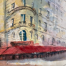My project for course: Architectural Sketching with Watercolor and Ink. Esboçado, Desenho, Pintura em aquarela, Ilustração arquitetônica, Sketchbook e Ilustração com tinta projeto de msdonsey - 11.04.2023