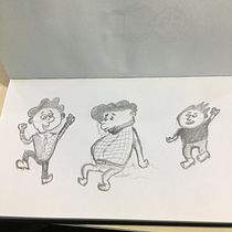Meu projeto do curso: Introdução à criação de personagens estilo cartoon. Un projet de Illustration traditionnelle, Conception de personnages , et Dessin de Jibril Keddeh - 11.04.2023