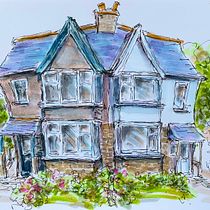 My project for course: Expressive Architectural Sketching with Colored Markers. Sketching, Drawing, Architectural Illustration, Sketchbook & Ink Illustration project by Lucy Turmaine - 04.08.2023