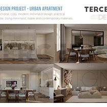 Meu projeto do curso: Iniciação ao design de interiores - Design de Apartamento Citadino. Projekt z dziedziny Architektura wnętrz, Projektowanie wnętrz,  Dekoracja wnętrz, Dekoracja wnętrz, Projektowanie powierzchni h, low, ch i Projektowanie przestrzeni użytkownika Joana Terceiro - 12.04.2023