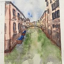 My project for course: Architectural Sketching with Watercolor and Ink. Sketching, Drawing, Watercolor Painting, Architectural Illustration, Sketchbook & Ink Illustration project by sebastien9be - 05.24.2023