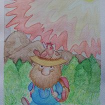 My project for course: Illustration Techniques with Watercolor and Gouache. Traditional illustration, Fine Arts, Painting, Watercolor Painting, Children's Illustration, and Gouache Painting project by Виктория Кравченко - 04.05.2023