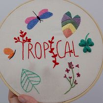Meu projeto do curso: Técnicas básicas para bordado de letras. Un projet de Broderie de patriciamarques88 - 12.04.2023
