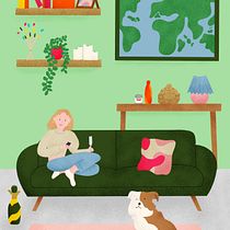 My project for course: Colorful Digital Illustration in Procrreate. Un progetto di Illustrazione tradizionale, Disegno, Illustrazione digitale e Disegno digitale di Andy Hyman - 12.04.2023