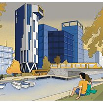 STRASBOURG Rive Etoile: Illustration urbaine : du croquis au dessin sur Procreate Ein Projekt aus dem Bereich Traditionelle Illustration, Skizzenentwurf, Digitale Illustration, Digitale Malerei und Sketchbook von Cedric K - 12.04.2023