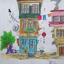 Il mio progetto del corso: Disegno architettonico espressivo con pennarelli colorati. Sketching, Drawing, Architectural Illustration, Sketchbook & Ink Illustration project by Roberto Grillo - 04.12.2023