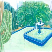 My project for course: Pictorial Sketchbook with Gouache: Marrakesh by Samsang. Ilustração tradicional, Esboçado, Desenho, Ilustração arquitetônica, Sketchbook, e Pintura guache projeto de Samsang kelsang - 13.04.2023