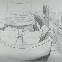 Mi proyecto del curso: Perspectiva artística: espacios desde tu punto de vista. Un projet de Illustration traditionnelle, Architecture, Dessin et Illustration architecturale de juliana.guerra - 27.03.2023