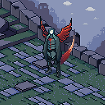 Mi proyecto del curso: El Enmascarado . Character Design, Video Games, Pixel Art, and Game Design project by wilth86 - 04.14.2023