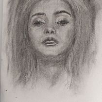 Mon projet du cours : Portrait artistique au fusain : créez des ambiances. Ilustração tradicional, Artes plásticas, Desenho, Desenho de retrato, Desenho realista, e Desenho artístico projeto de chrystel Va - 14.04.2023