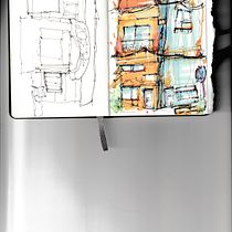 My project for course: Expressive Architectural Sketching with Colored Markers. Sketching, Drawing, Architectural Illustration, Sketchbook & Ink Illustration project by Robert Noall - 04.14.2023
