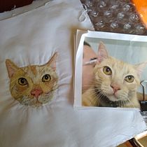 My project for course: Embroidered Pet Portraits: The Thread Painting Technique. Embroider, Naturalistic Illustration, and Textile Design project by jenniferann2211 - 04.14.2023