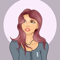 My project for course: Female Character Portraits in Procreate. Projekt z dziedziny Trad, c, jna ilustracja, Ilustracja c, frowa, R, sunek c i frow użytkownika Sina Smart - 15.04.2023
