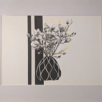 My project for course: Contemporary Botanical Illustration with Ink. Un projet de Illustration traditionnelle, Dessin artistique, Illustration botanique et Illustration à l'encre de Alison Carpenter - 15.04.2023