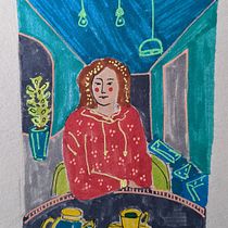 My project for course: Exploratory Sketchbook: Find Your Drawing Style. Un proyecto de Ilustración tradicional, Bocetado, Creatividad, Dibujo, Pintura a la acuarela, Sketchbook y Pintura gouache de yurinovapolly - 15.04.2023