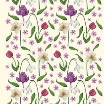 My project for course: Floral Illustration and Pattern Design. Traditional illustration, Painting, Pattern Design, Drawing, and Botanical Illustration project by Elizabeth M. - 04.09.2023