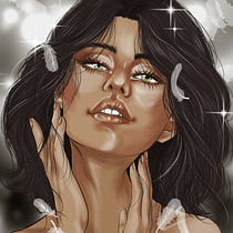 Mi proyecto del curso: Pintura digital: retratos femeninos de estilo fantástico. Ilustração tradicional, Ilustração digital, e Pintura digital projeto de Nieves Pantión - 16.04.2023