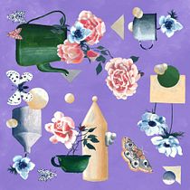 My project for course: Contemporary Print Design: Scale, Color, and Composition. Un projet de Peinture, Création de motifs, St, lisme , et Peinture gouache de Lisa Gmeindl - 16.04.2023