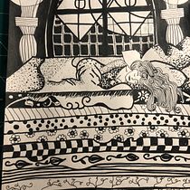 Meu projeto do curso: Ilustração de contos de fadas com bico de pena e tinta. Projekt z dziedziny  R, sunek,  R, sunek art, st, czn,  R i sunek atramentem użytkownika claracou - 16.04.2023