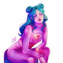Mein Abschlussprojekt für den Kurs: Cartoon-Charakter-Porträt mit Procreate Ein Projekt aus dem Bereich Design von Figuren, Digitale Illustration, Digitale Zeichnung und Digitale Malerei von Elina Reinsch - 16.04.2023