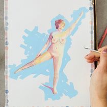 Figura humana en acuarela. Un progetto di Illustrazione tradizionale, Belle arti, Pittura, Pittura ad acquerello, Disegno realistico e Disegno anatomico di Diana Karina - 05.04.2023