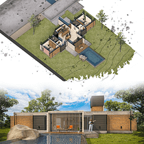Meu projeto do curso: Ilustração digital de projetos arquitetônicos. Un proyecto de Arquitectura, Paisajismo, Ilustración digital, Arquitectura digital e Ilustración arquitectónica de juliacr_rodrigues - 14.04.2023