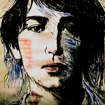 Mon projet du cours : Portrait expérimental à l'encre, à l'alcool et au thé. Artes plásticas, Pintura, Desenho e Ilustração com tinta projeto de Nathalie - 16.04.2023