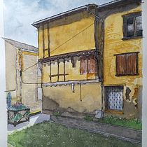 Mon projet du cours : Dessin architectural à l’aquarelle et à l’encre. Sketching, Drawing, Watercolor Painting, Architectural Illustration, Sketchbook & Ink Illustration project by philbrossas - 04.16.2023