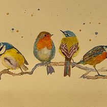 My project for course: Artistic Watercolor Techniques for Illustrating Birds. Traditional illustration, Watercolor Painting, Realistic Drawing, and Naturalistic Illustration project by Joanne Wilby - 04.17.2023