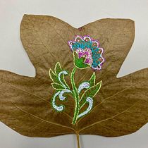 My project for course: Extraordinary Embroidery: Explore Alternative Organic Materials. Un proyecto de Bordado y Diseño textil de mgroet - 17.04.2023