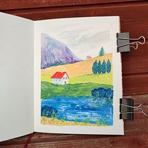 Il mio progetto del corso: Illustrazione di un quaderno di viaggio a gouache. Un progetto di Pittura, Disegno, Sketchbook e Pittura gouache di giobonsi - 17.04.2023