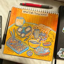 My project for course: Illustrated Life Journal: A Daily Mindful Practice. Fine Arts, Sketching, Creativit, Drawing, and Sketchbook project by Mastura Khamro - 04.14.2023