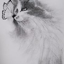 My project for course: Expressive Drawing with Charcoal. Fine Arts, Drawing, Portrait Drawing, and Naturalistic Illustration project by Serene - 04.17.2023