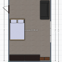 double bedroom for a couple. Interior Architecture, Interior Design, Interior Decoration, and Spatial Design project by Francesco Capasso - 04.18.2023