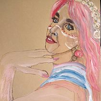 Mein Abschlussprojekt für den Kurs: Illustriertes Porträt mit Aquarell. Un progetto di Illustrazione tradizionale, Belle arti, Pittura, Disegno, Pittura ad acquerello, Disegno di ritratti e Disegno artistico di Doreen Kurtz - 18.04.2023