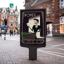Illustration numérique style art déco - Poker. Traditional illustration, Fine Arts, Poster Design, and Digital Illustration project by gaelbourgeois - 04.19.2023