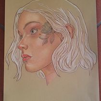 Il mio progetto del corso: Illustrazione con pastelli e matite colorate. Un progetto di Illustrazione tradizionale, Belle arti, Disegno a matita, Disegno, Disegno di ritratti, Disegno realistico e Disegno artistico di desi_bette - 19.04.2023