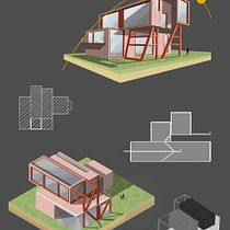 Mein Abschlussprojekt für den Kurs: Architektur-Skizzen zeichnen mit Procreate. Arquitetura, Esboçado, Ilustração digital, Arquitetura digital e Ilustração arquitetônica projeto de alina_greindl - 19.04.2023