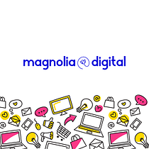 Branding with Personality - Magnolia Digital . Un progetto di Br, ing, Br, identit, Consulenza creativa e Design di loghi di Sarah Frigg - 20.04.2023