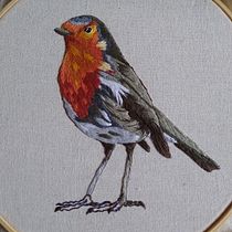 Mi proyecto del curso: Pintar con hilo: técnicas de ilustración textil. Bordado, e Design têxtil projeto de veronicadreyno - 01.03.2020