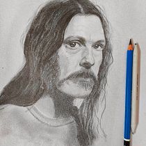 Mój projekt z kursu: Realistyczny portret ołówkiem grafitowym. Ilustração tradicional, Artes plásticas, Esboçado, Desenho a lápis, Desenho, Desenho de retrato, Desenho realista, Desenho artístico, e Desenho anatômico projeto de Anka Zr - 20.04.2023